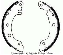 Brake Shoe Set Brake Engineering SH2735