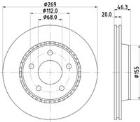 Brake Disc PAGID 53949