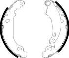 Brake Shoe Set HELLA 8DB 355 002-261