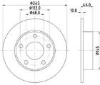 Brake Disc HELLA 8DD 355 101-381