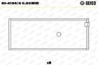 Connecting Rod Bearing GLYCO 01-4154/4 0.50mm