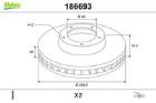 Brake Disc VALEO 186693