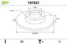 Brake Disc VALEO 197031