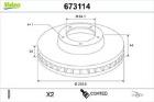 Brake Disc VALEO 673114
