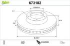 Brake Disc VALEO 673182