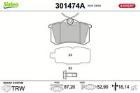 Brake Pad Set, disc brake VALEO 301474A