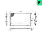 Radiator, engine cooling ERA 673010