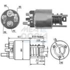 Solenoid Switch, starter MEAT & DORIA 46080