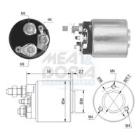 Solenoid Switch, starter MEAT & DORIA 46008