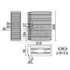 Evaporator, air conditioning MEAT & DORIA 997019