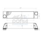Charge Air Cooler MEAT & DORIA 995315