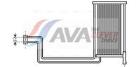 Oil Cooler, automatic transmission AVA Clever Choice BW3368