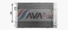Condenser, air conditioning AVA Clever Choice KA5341D
