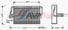 Evaporator, air conditioning AVA Clever Choice MSV272