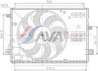 Fan, engine cooling AVA Clever Choice PE7441