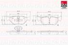 Brake Pad Set, disc brake FAI AutoParts BP131