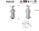 Soot/Particulate Filter, exhaust system AS FD5122