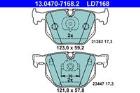 Brake Pad Set, disc brake ATE 13.0470-7168.2