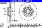 Brake Disc ATE 24.0130-0119.1