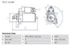 Starter BOSCH 0 986 027 480
