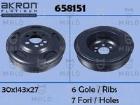 Belt Pulley, crankshaft AKRON-MALÒ 658151