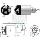 Solenoid Switch, starter HOFFER 46010