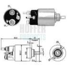 Solenoid Switch, starter HOFFER 46118