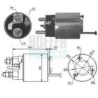 Solenoid Switch, starter HOFFER 46018