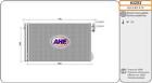 Condenser, air conditioning AHE 43253
