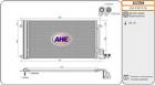 Condenser, air conditioning AHE 43354