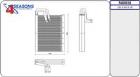 Evaporator, air conditioning AHE 540038