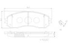 Brake Pad Set, disc brake BREMBO P 85 013