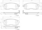 Brake Pad Set, disc brake BREMBO P 85 102