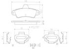 Brake Pad Set, disc brake BREMBO P 85 192E