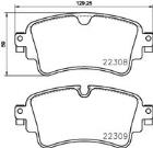 Brake Pad Set, disc brake BREMBO P85154NX