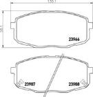 Brake Pad Set, disc brake MINTEX MDB2608