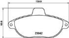 Brake Pad Set, disc brake MINTEX MDB1815