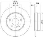 Brake Disc MINTEX MDC854C