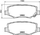 Brake Pad Set, disc brake MINTEX MDB3011