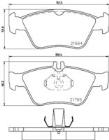 Brake Pad Set, disc brake MINTEX MDB1736