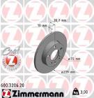 Brake Disc ZIMMERMANN 600.3206.20