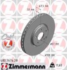 Brake Disc ZIMMERMANN 400.3674.20