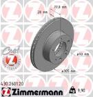Brake Disc ZIMMERMANN 430.2601.20