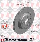 Brake Disc ZIMMERMANN 150.3411.20