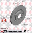 Brake Disc ZIMMERMANN 370.3088.20