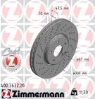 Brake Disc ZIMMERMANN 400.3632.20