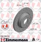 Brake Disc ZIMMERMANN 150.1281.52