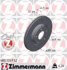Brake Disc ZIMMERMANN 600.3207.52