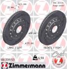 Brake Disc ZIMMERMANN 100.3311.53