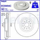 Brake Disc DELPHI BG9494C